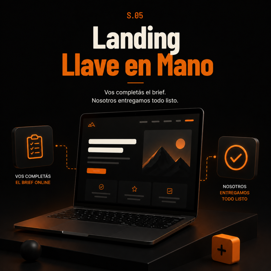 Landing Llave en Mano + Incluye Hosting