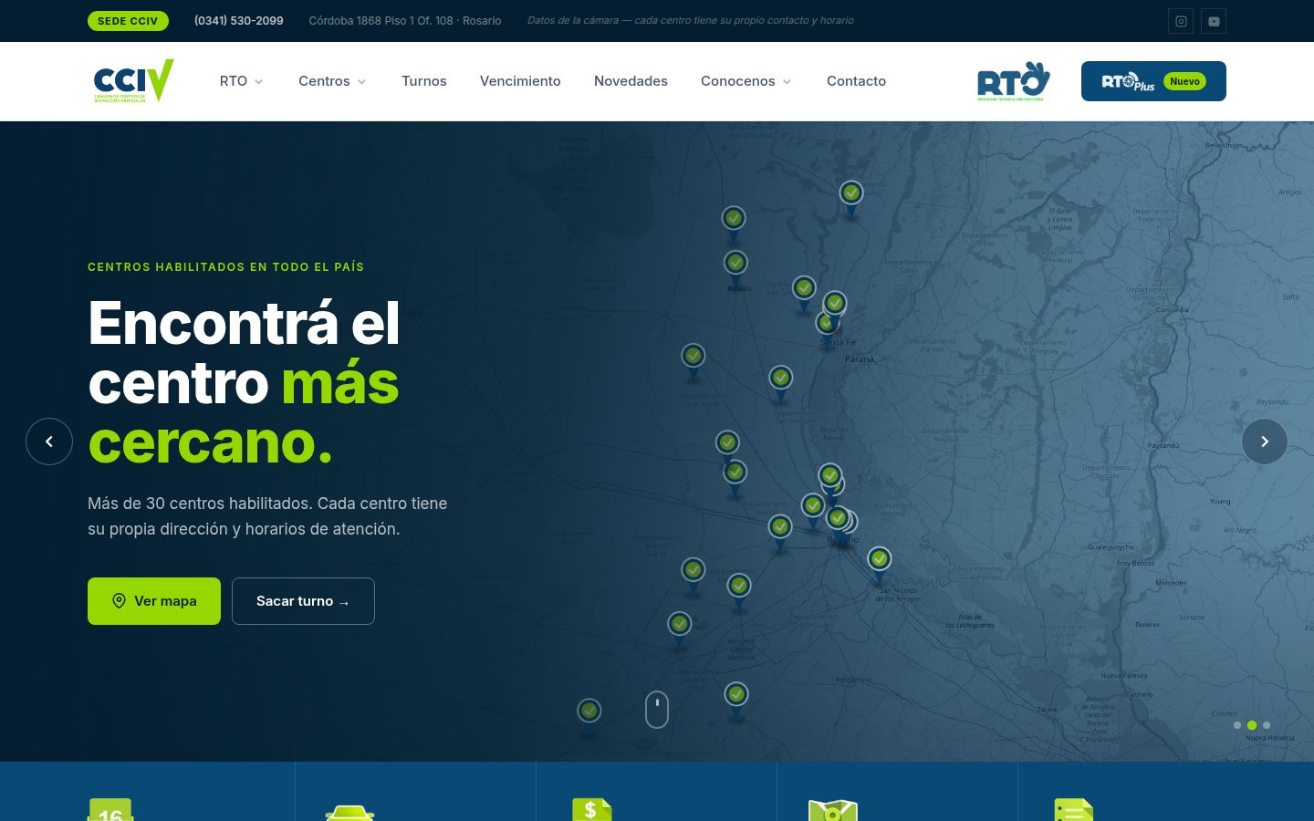 Sitio de CCIV en computadora